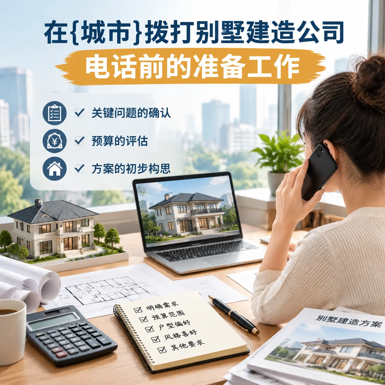 在水城拨打别墅建造公司电话前的准备工作