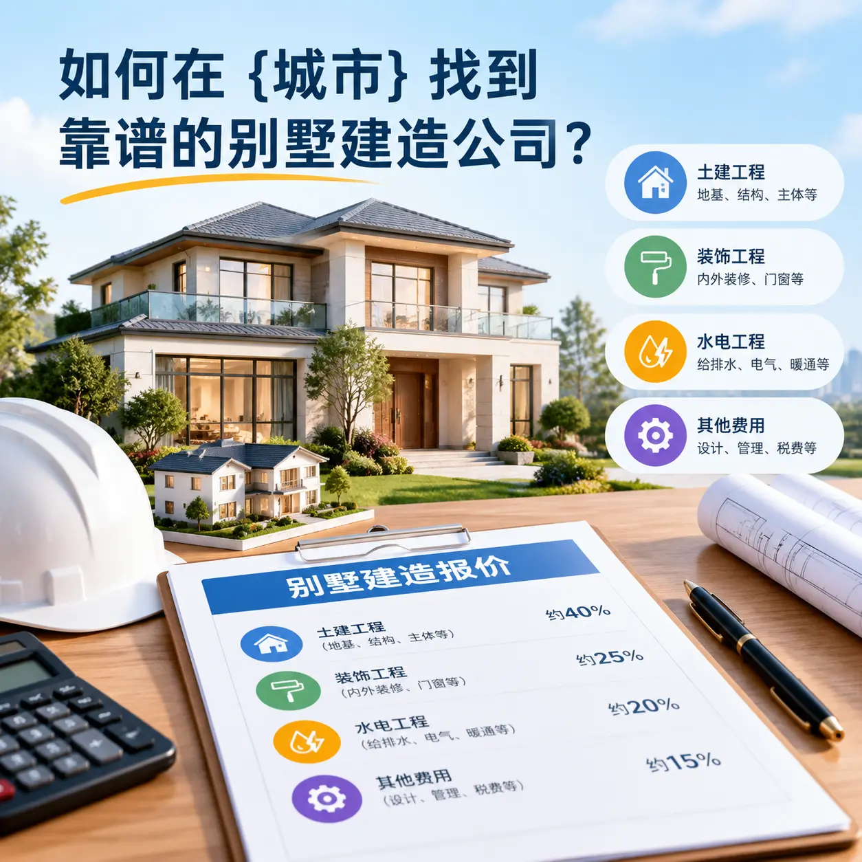 如何在 水城 找到靠谱的别墅建造公司？