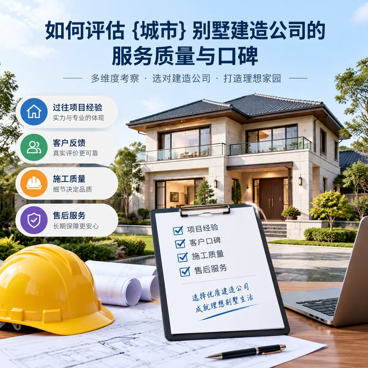 如何评估 水城 别墅建造公司的服务质量与口碑