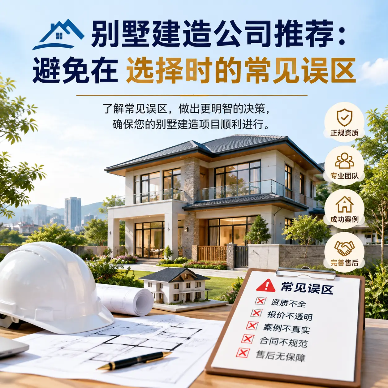 别墅建造公司推荐:避免在 水城 选择时的常见误区