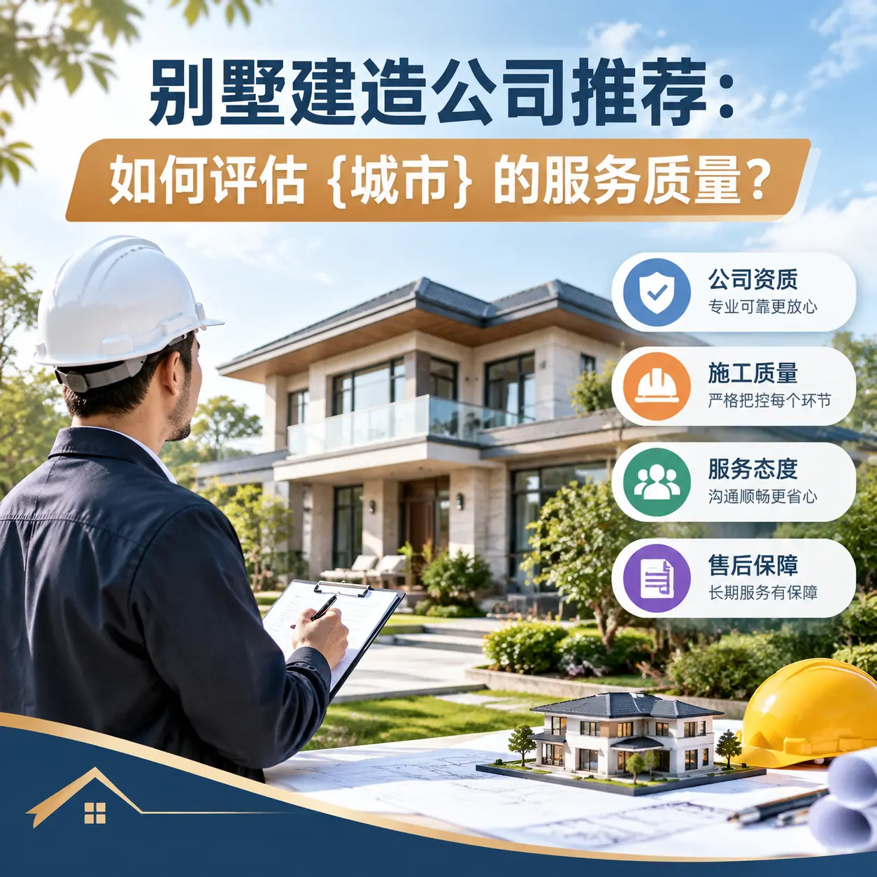 别墅建造公司推荐：如何评估 水城 的服务质量？