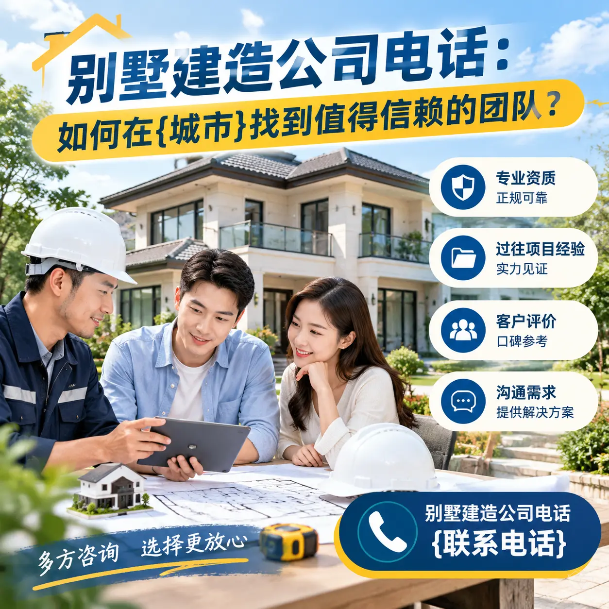 别墅建造公司电话：如何在水城找到值得信赖的团队？