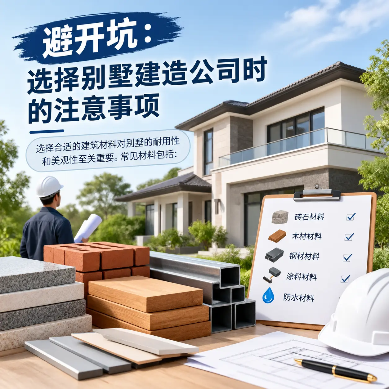 避开坑:选择 水城 别墅建造公司时的注意事项