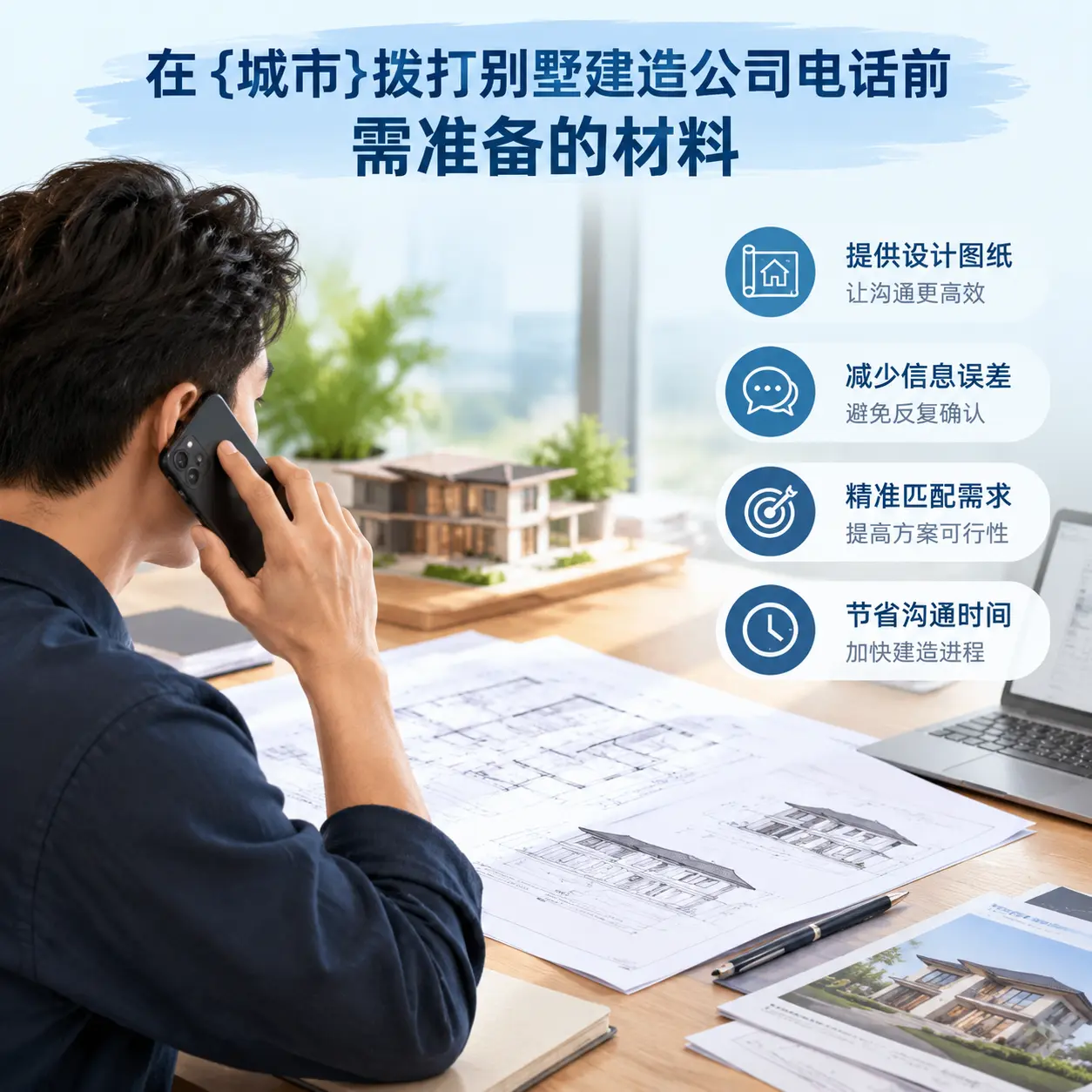 在水城拨打别墅建造公司电话前需准备的材料