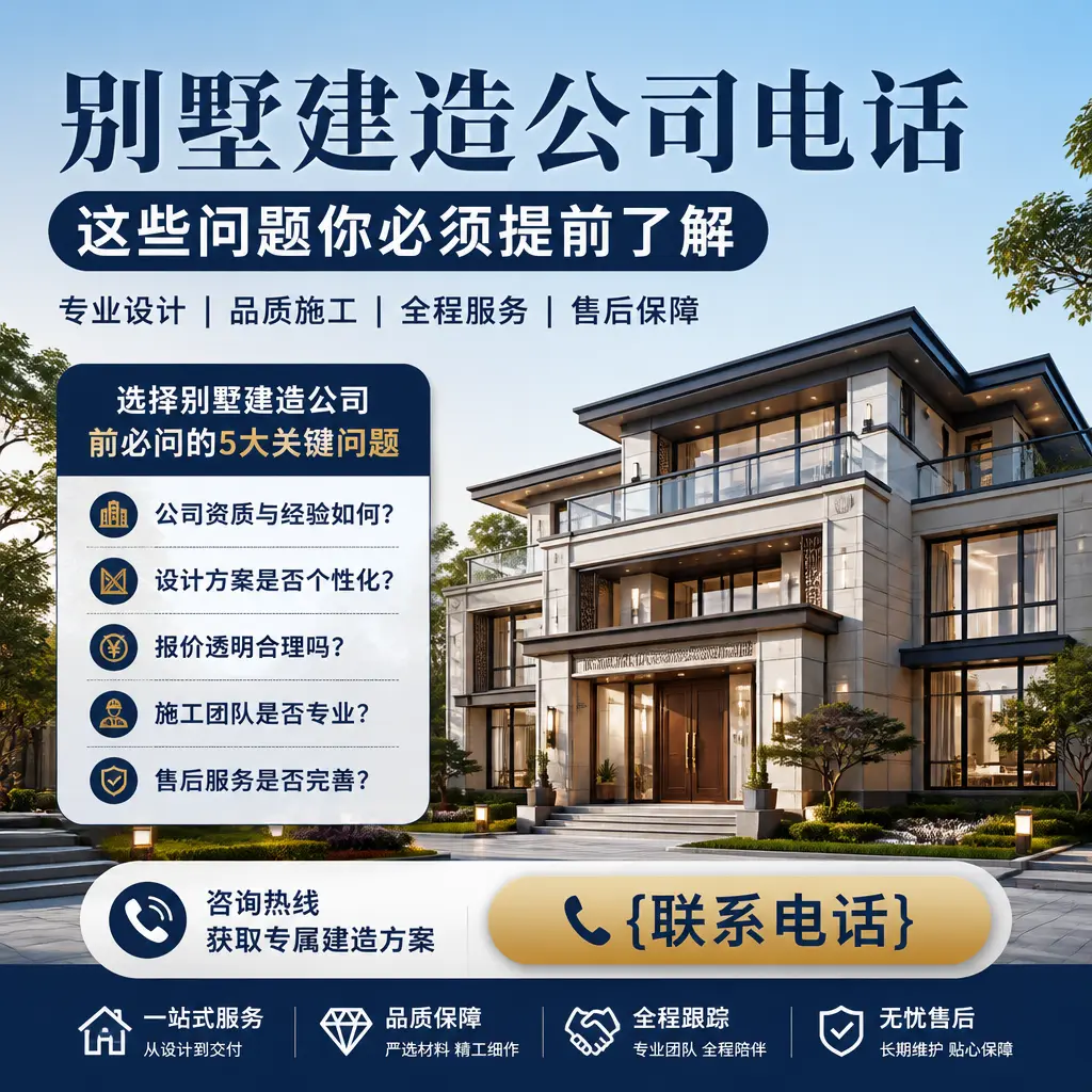 水城别墅建造公司电话，这些问题你必须提前了解