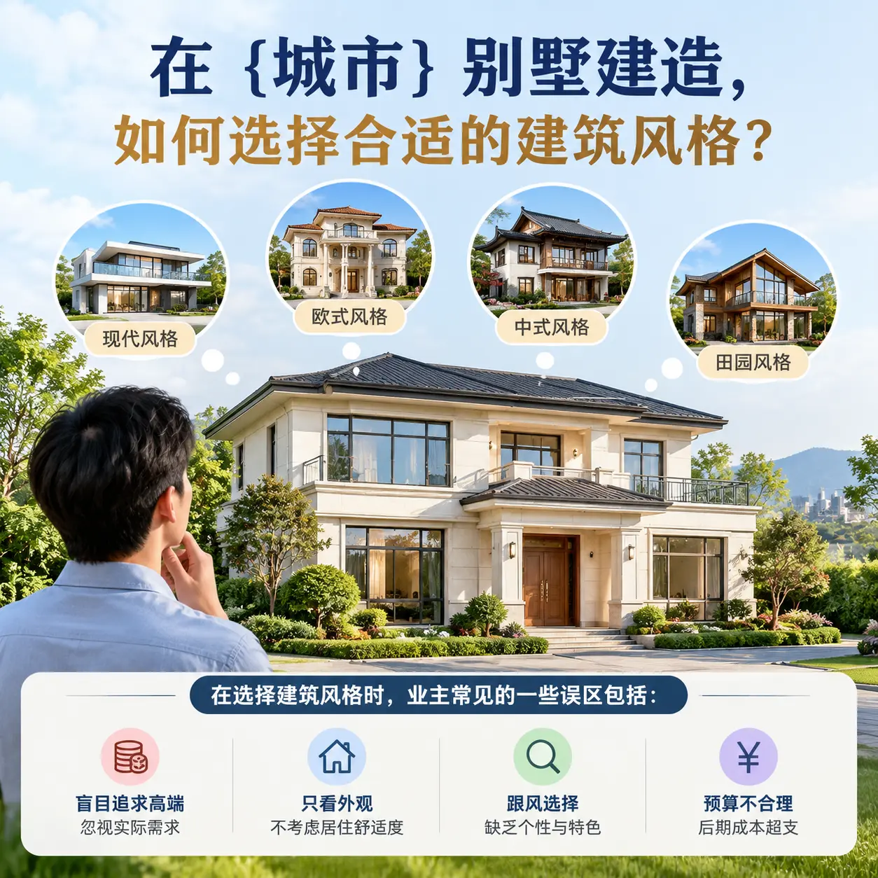 在 水城 别墅建造,如何选择合适的建筑风格?