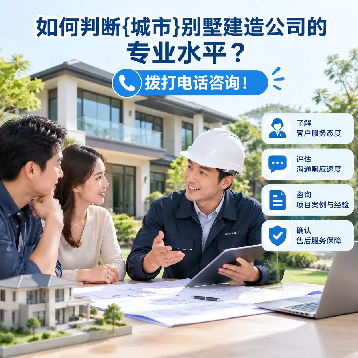 如何判断水城别墅建造公司的专业水平?拨打电话咨询!
